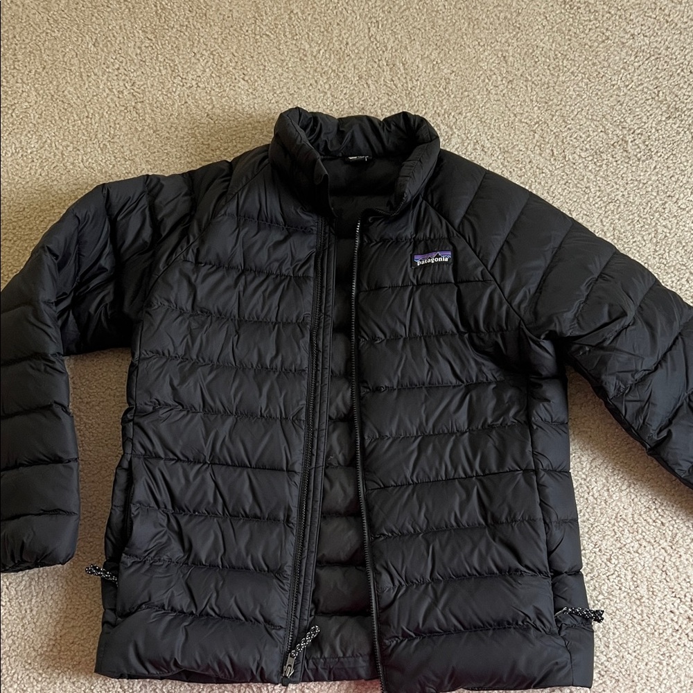 Patagonia Quilted Black Jacket size 12 Youth